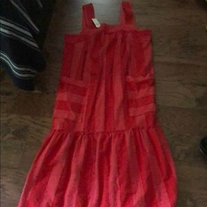 Anthropologie red midi sundress. NWT m ace & jig